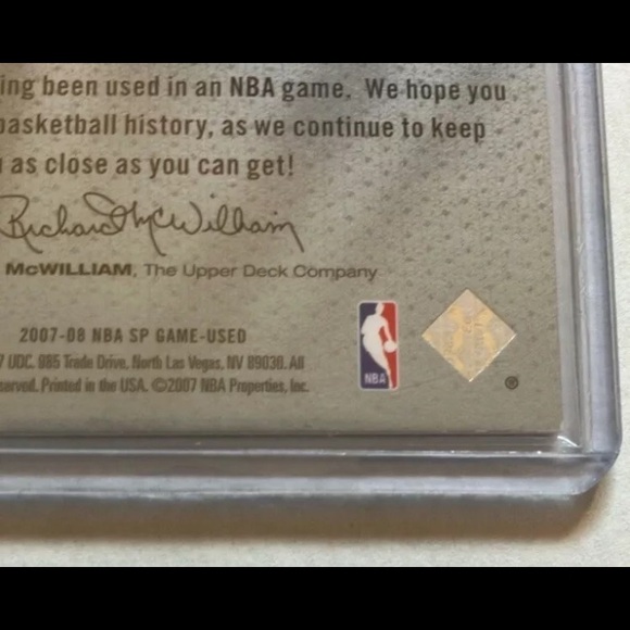 2007-08 Game-Used Carmelo Anthony Denver Nuggets Jersey Card NM+ - Picture 3 of 3